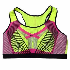 Nike Fenom Sports Bra Size Women's XL. Bright Neon